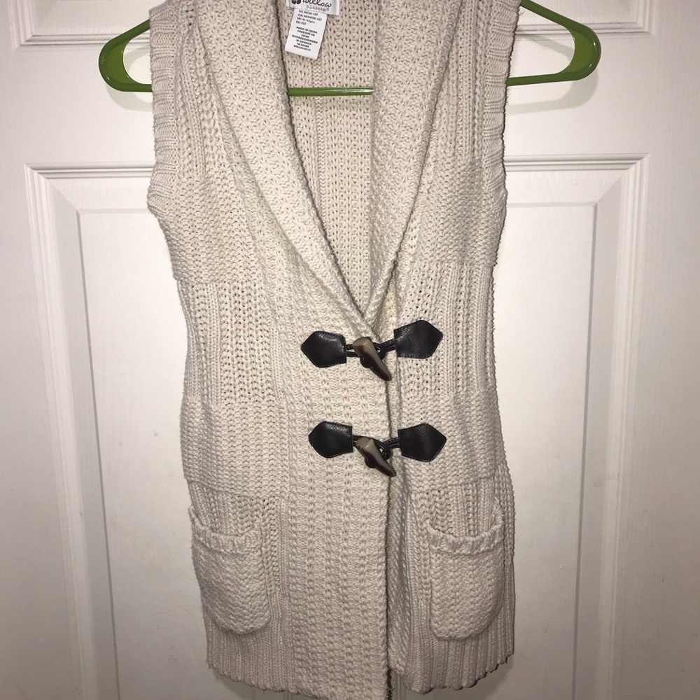 Willow Blossom Girls Vest Button Sweater